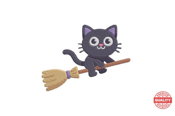 Black Cat on Broom Embroidery Review