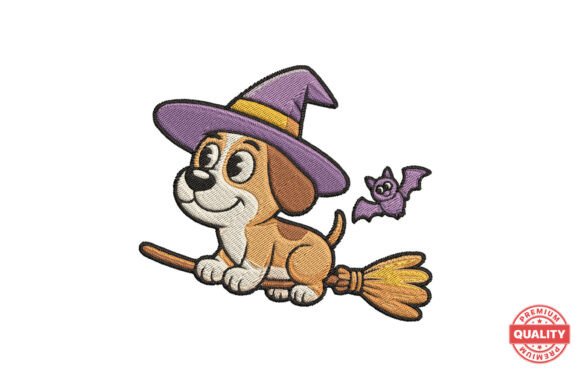 Halloween Witch Puppy Embroidery Review
