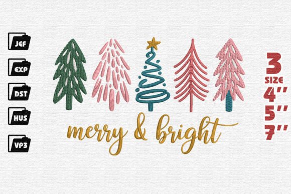 Modern Merry Bright Embroidery Design Review