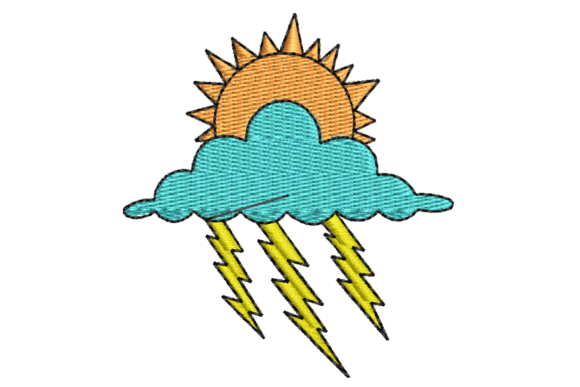 Sun and Lightning Cloud Embroidery Review